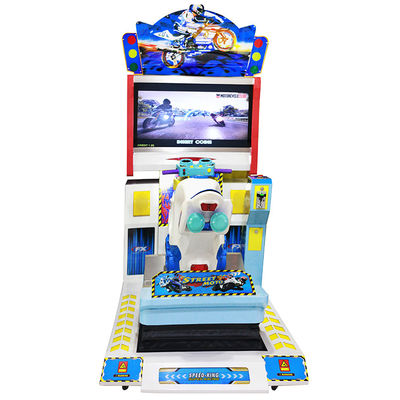 50HZ Street Moto Car Racing Arcade Machine Material For Amusement Park