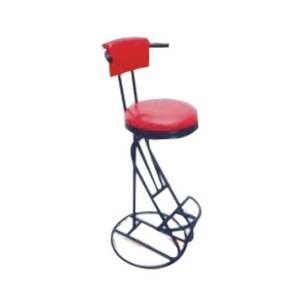 جولة تسمير دوارة عالية الظهر الفولاذ المقاوم للصدأ بار البراز قابل للتعديل ملعقة بلاستيكية بار كرسي