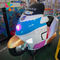دراجة الشرطة الكهربائية للأطفال من الألياف الزجاجية ، لعبة ركوب الخيل للأطفال ثلاثية الأبعاد