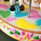 6 لاعبين Amusement Park Carousel Rides تعمل بقطع النقود المعدنية للأطفال لعبة أركيد